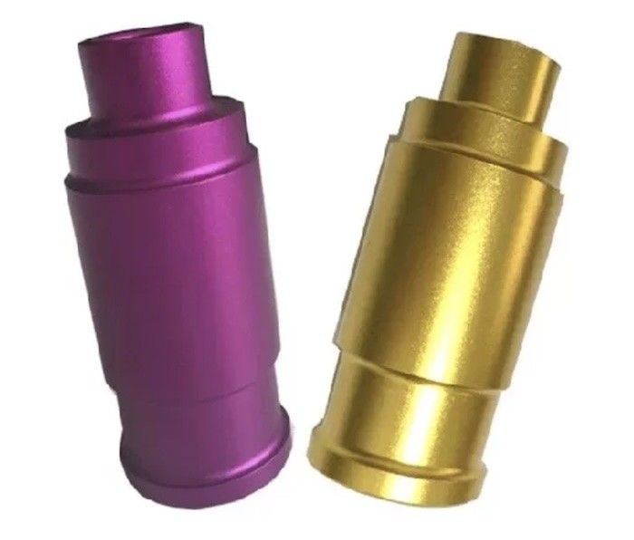 Yellow Color CNC Turned Parts Anodized Aluminium 6061 T6 For Car Body