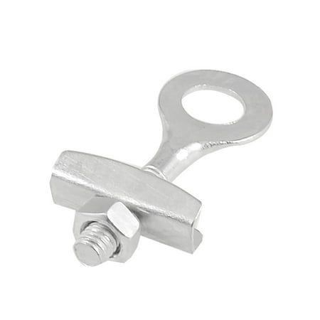 Silver ToneMetal Bike Bicycle Spare PartsChain Tug Tensioner 6mm Dia.Thread, Size:5 x 2cm /2