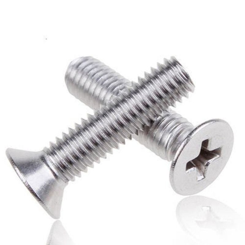 C1022 304 316 Stainless Steel Csk Head ISO7046 Bolt Cross Recessed Flat Head Machine Screw