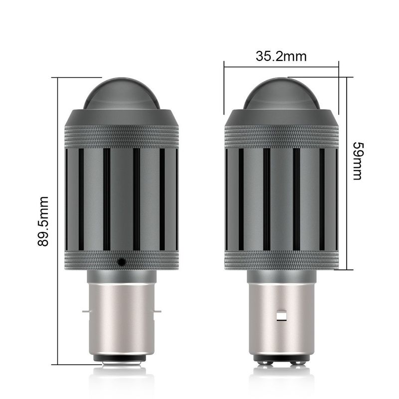 G-View Motorcycle Headlamp Bulb 12-24V/ Led Bulbs Super Bright White Motorbike Head Lamp Scooter Accessories