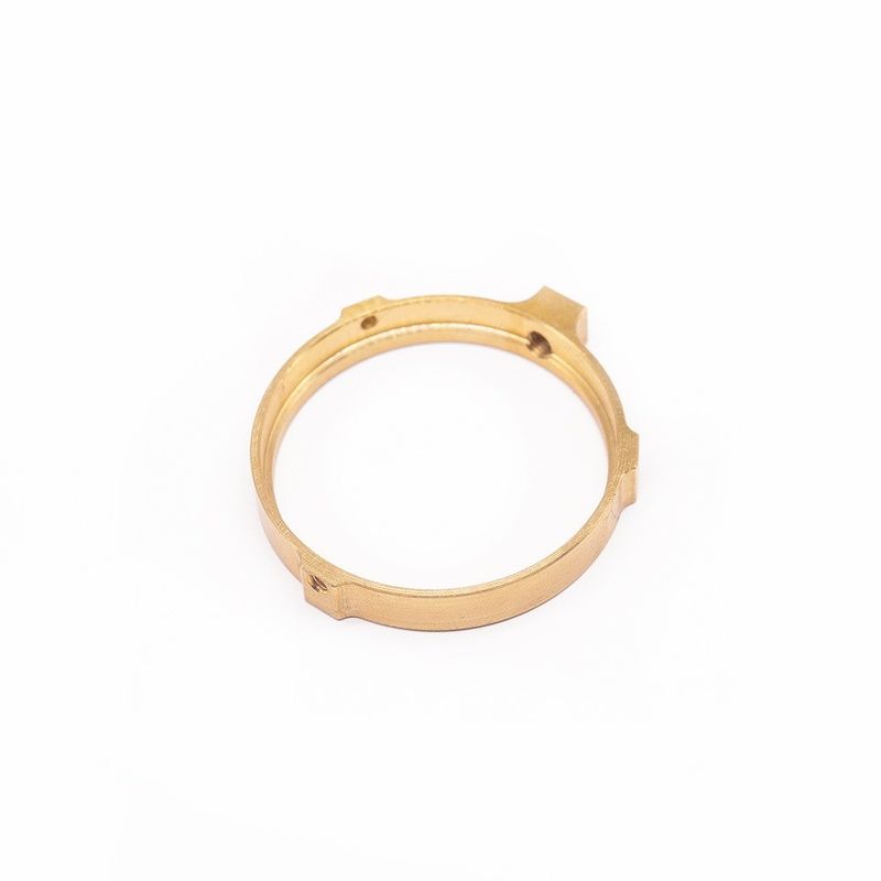 Professional Manufacturer Custom CNC Brass Ring Precision Watch Tools OEM CNC Milling Female Thread Brass Ring