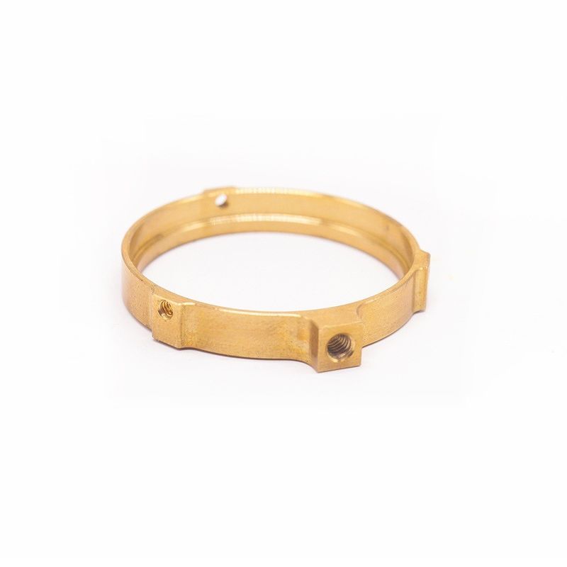 Professional Manufacturer Custom CNC Brass Ring Precision Watch Tools OEM CNC Milling Female Thread Brass Ring