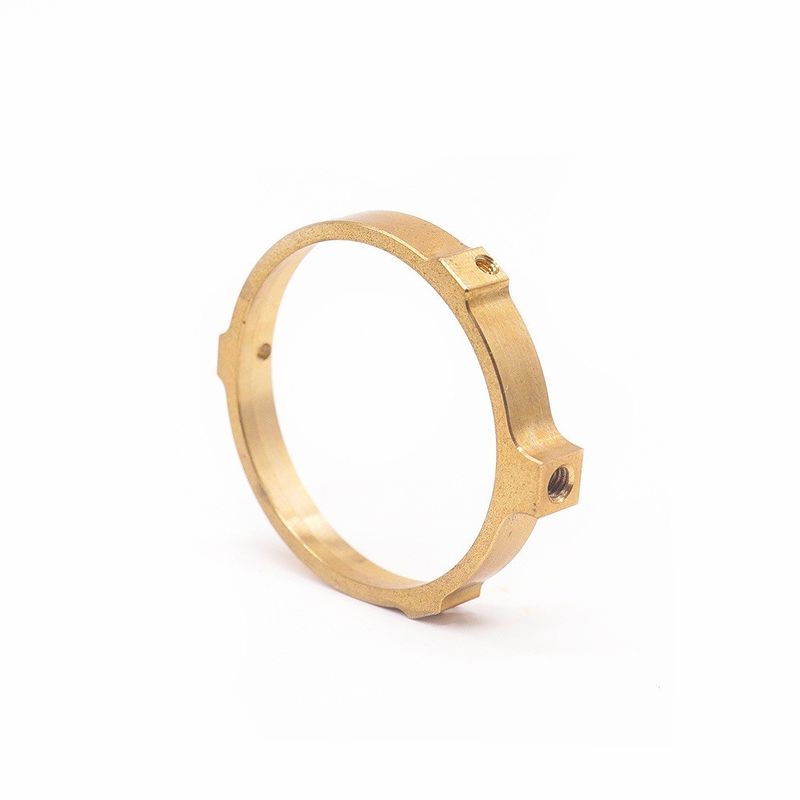 Professional Manufacturer Custom CNC Brass Ring Precision Watch Tools OEM CNC Milling Female Thread Brass Ring