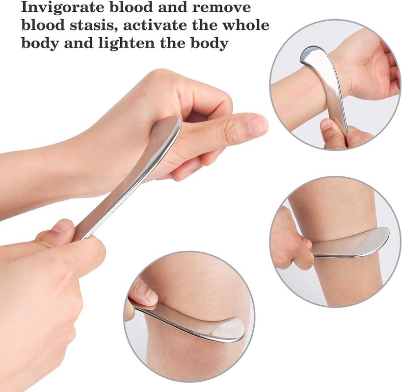 Guasha Massage Tool, Grade Stainless Steel Scraping Tool For Soft Tissue Scraping,Upgrade Massage Tool, Physical Therapy
