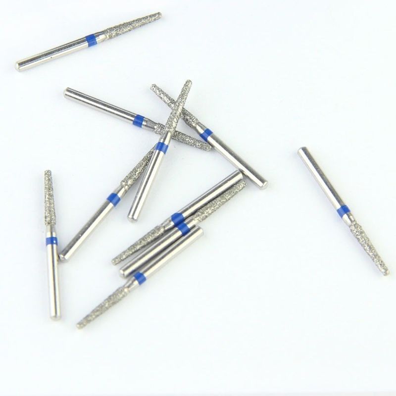 Medium Grit Taper Round Edge Fg High Speed Ce ISO Certified Dental Diamond Bur Dental Instruments