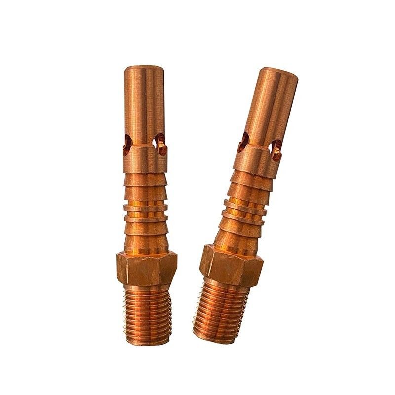 China Manufacturing High Strength CNC Custom Lathe Machining Parts Precision Copper Slim Shaft Medical Device Parts Red Copper