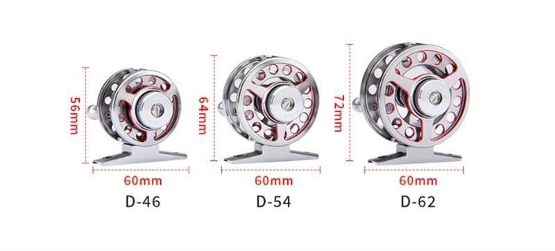 All-Metal Tiny Micro Fly Fishing Reel Wholesale Lure Ice Fishing Reel With A Brake Suitable For Carp Perch Catfish.