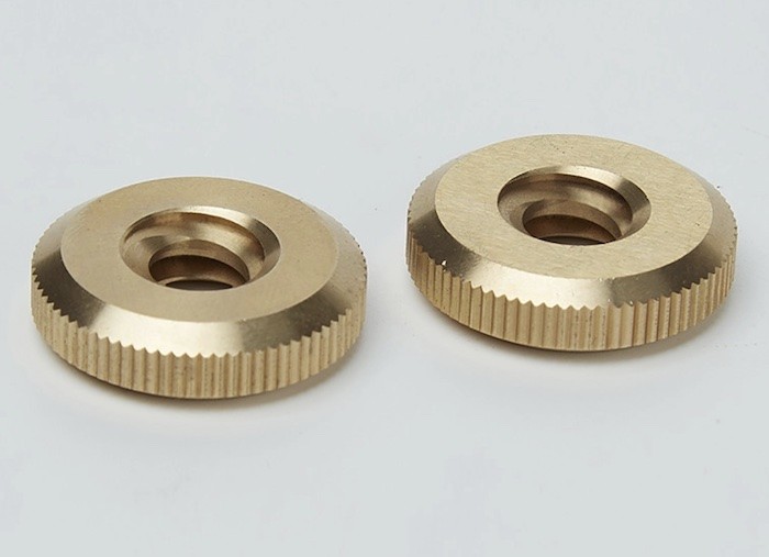 0.01mm Tolerance Precision Turned Parts Nut Screw Bronze Copper Material